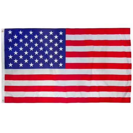 VALLEY FORGE US Flag, 3 ft W, 5 ft H, Polyester ECO-1